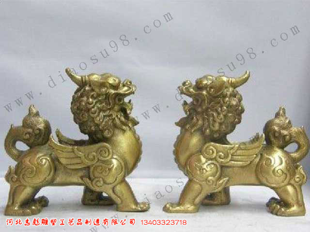 銅雕貔貅工藝品